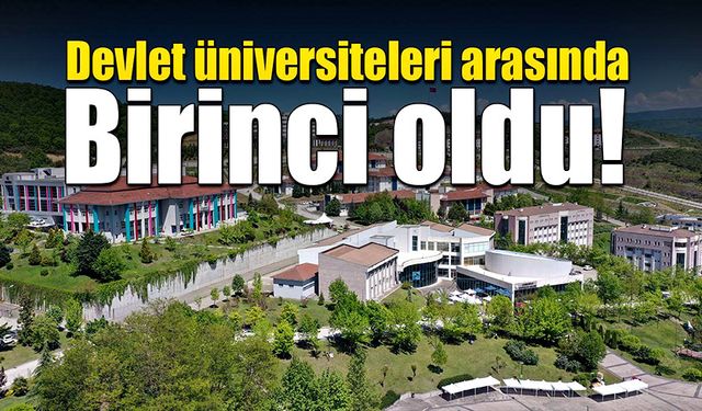 Türkiye’deki devlet üniversiteleri arasında birinci oldu!