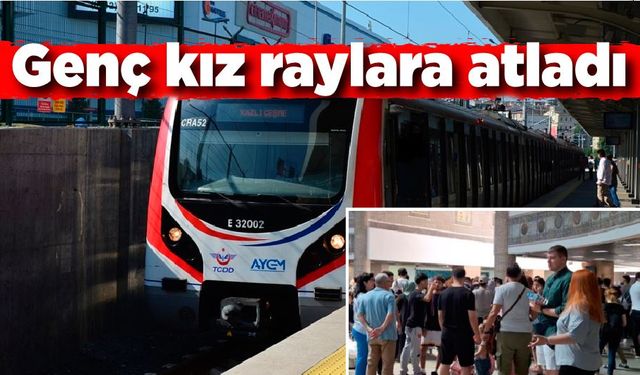 Marmarayda korkunç an; 15 yaşındaki genç kız raylara atladı