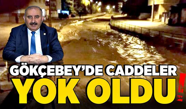 Gökçebey’de caddeler yok oldu!