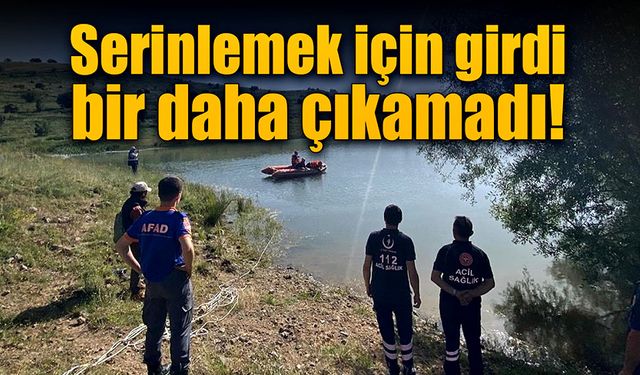 Serinlemek için girdiği göletten sağ çıkamadı!