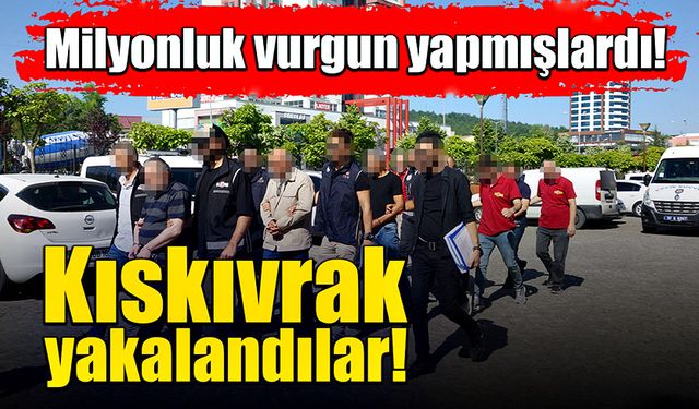 Metruk binada kıskıvrak yakalandılar!