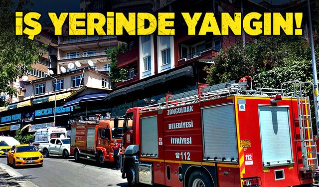 İş yerinde yangın!