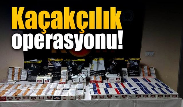 Kastamonu'da kaçakçılık operasyonu!