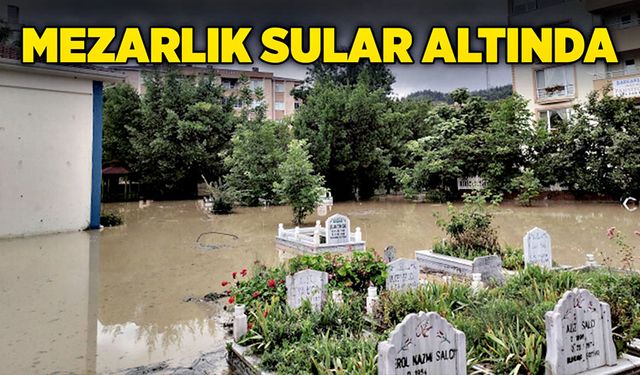 Mezarlık sular altında