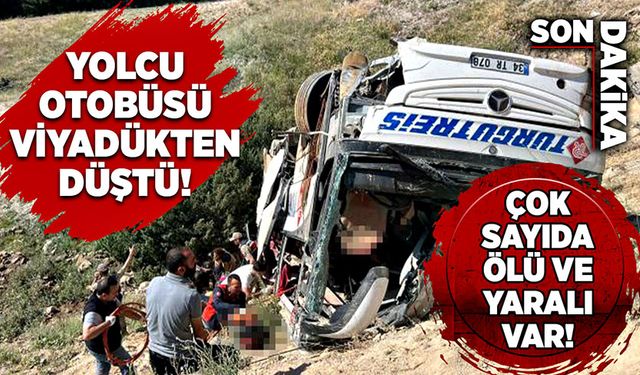 Otobüs viyadükten uçtu! Çok sayıda ölü ve yaralı var!