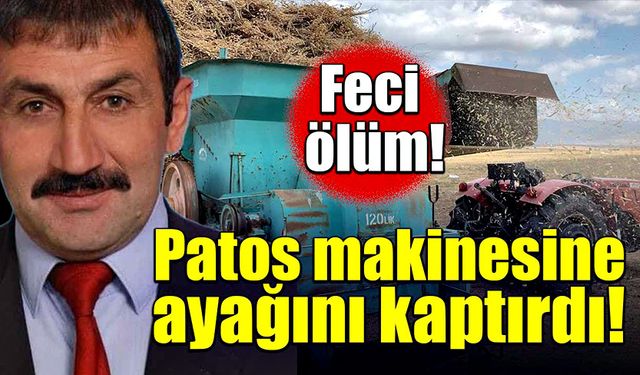 Tarlada feci kaza! Patos makinesine ayağını kaptırdı!