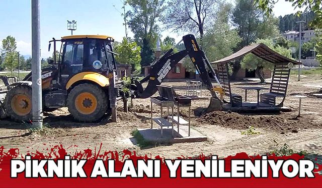 Piknik alanı yenileniyor