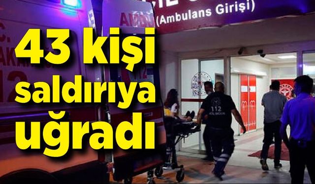 43 kişi hastaneye koştu!