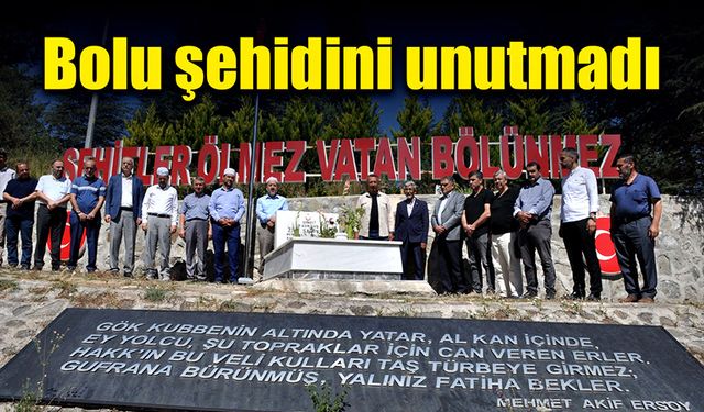 Bolu’da şehit Uzman Çavuş Ziya Sarpkaya için anma etkinliği düzenlendi