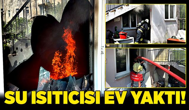 Su ısıtıcısı ev yaktı!