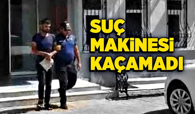 Suç makinesi kaçamadı