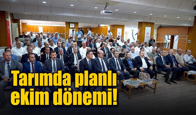 Her ilde planlı ekim yapılacak!