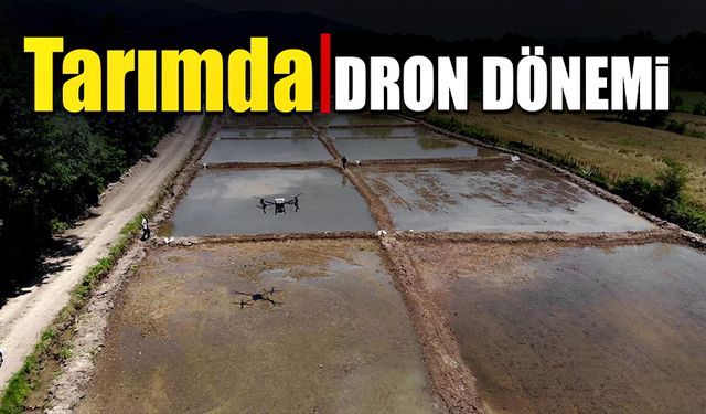 Tarlalarda dron ile birçok işlem yapılabilecek