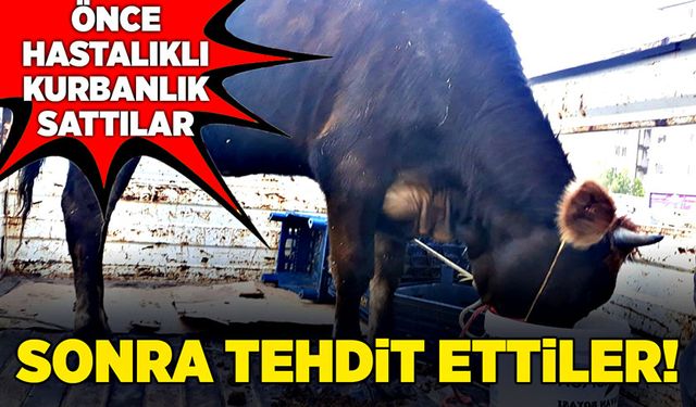 Önce hastalıklı kurbanlık sattılar, sonra tehdit ettiler