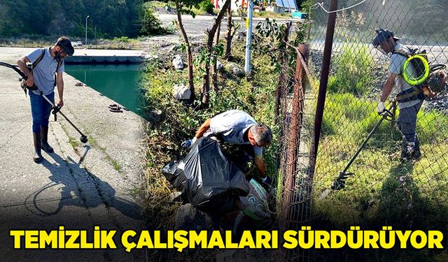 Temizlik ekipleri çalışmalarını sürdürüyor