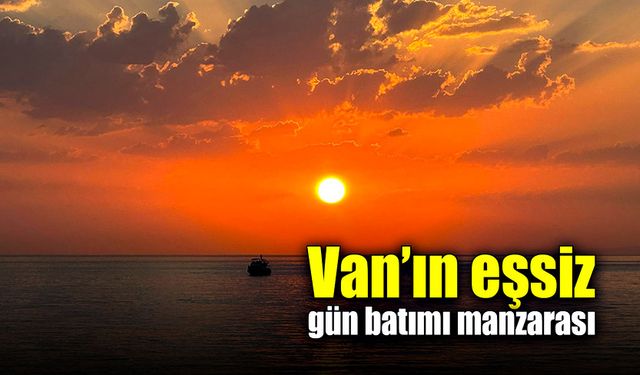 Van’ın eşsiz gün batımı manzarası