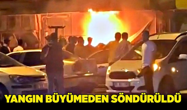 Yangın büyümeden söndürüldü