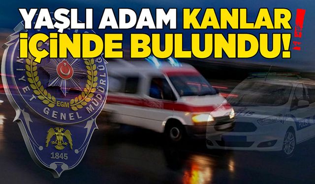 Yaşlı adam kanlar içinde bulundu!