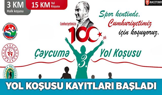 Yol koşusu kayıtları başladı