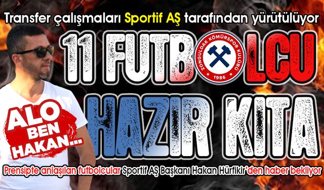 Zonguldak Kömürspor’da transfer hareketliliği başlıyor... Hafta sonunu bekleyin