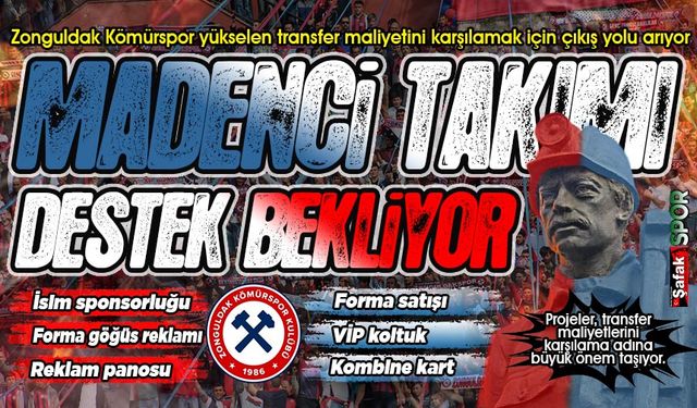 Zonguldak Kömürspor’da mali kriz! Destek verilmezse 2. Lig büyük riske girer!