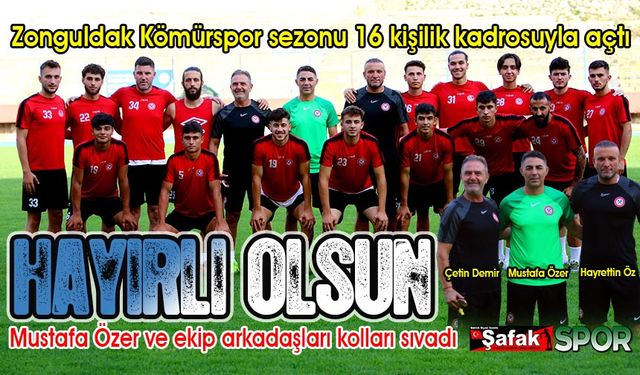 Zonguldak Kömürspor 16 kişiyle başladı... Transferler yolda, geliyor!