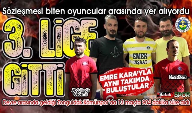 Zonguldak Kömürspor serüveni yarım sezon sürdü... Yeni sezonda 3. Ligde oynayacak