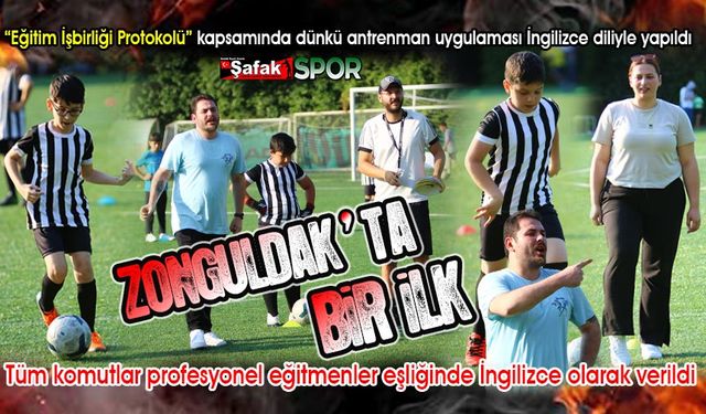 Karaelmas Akademi farkı... Altyapı oyuncularına “İngilizce dilde futbol” eğitimi veriliyor