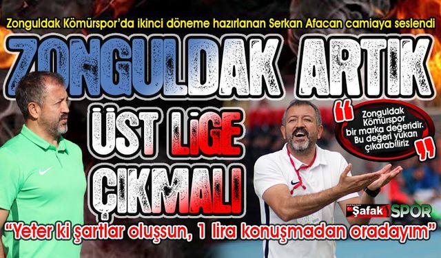 Serkan Afacan konuştu... “Yeter ki şartlar oluşsun, futbolcular hazır”