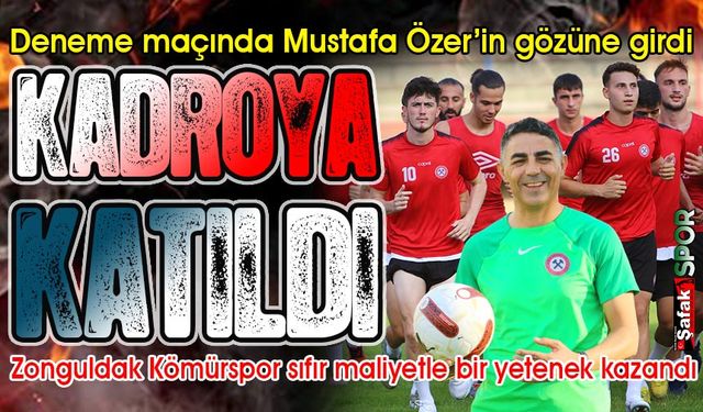 Zonguldak Kömürspor’a 16 yaşında yetenek! Mustafa Özer’in gözdesi