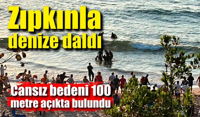 Zıpkınla denize daldı, cansız bedenine ulaşıldı