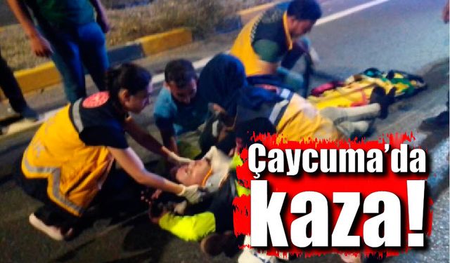 Çaycuma'da kaza; 1 yaralı