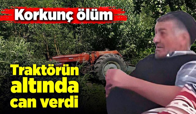 Traktörün altında kalan sürücü yaşamını yitirdi!