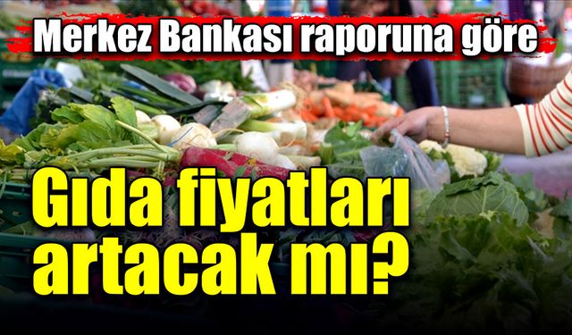 Merkez Bankası raporuna göre gıda fiyatları artacak mı?