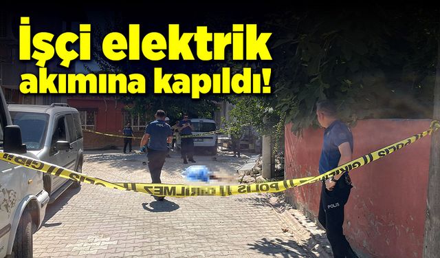 Elektrik direği çalışmasında kaza! İşçi akıma kapıldı!