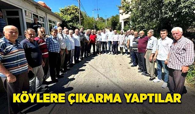 Köylere çıkarma yaptılar