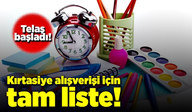 Velilerin telaşını azaltacak, kırtasiye alışverişi için tam liste!