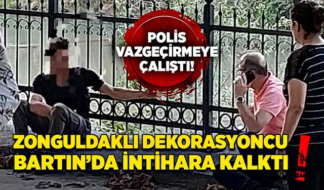 Zonguldaklı dekorasyoncu, Bartın’da intihara kalktı