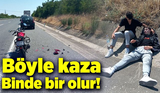 Böyle kaza 40 yılda bir olur!