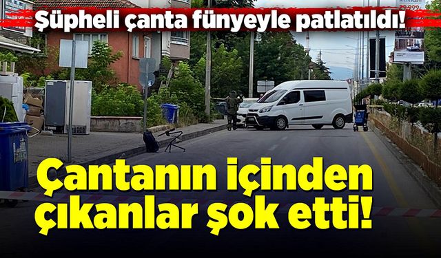 Şüpheli çantanın içinden çıkanlar şok etti!