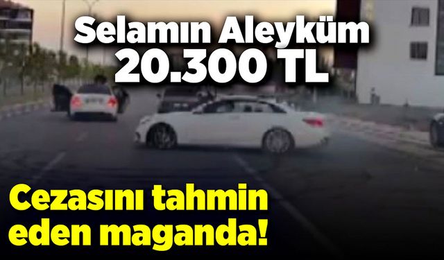 Düğün konvoyundaki magandanın arsızlığı dikkat çekti!