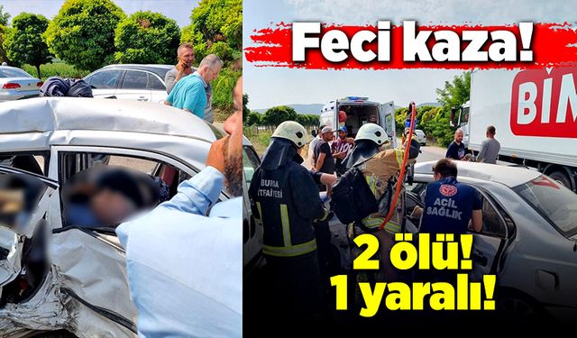 Hafif ticari araç otomobile çarptı! 2 ölü, 1 yaralı