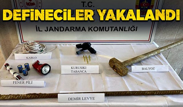 Defineciler yakalandı