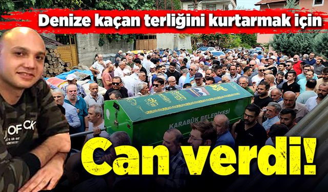 Güvenlik görevlisi, terliğini kurtarmak isterken can verdi!