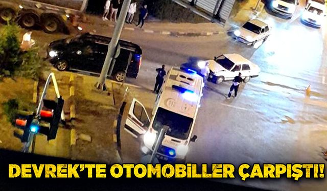 Devrek’te otomobiller çarpıştı!