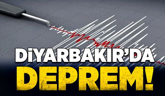 Diyarbakır'da deprem korkuttu!