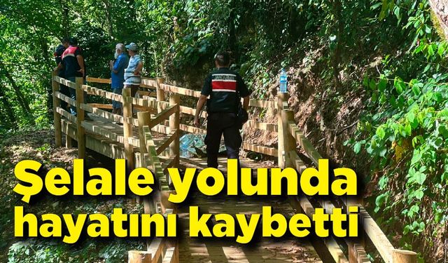 Şelale yolunda kalp krizi geçirdi