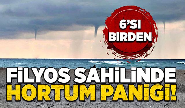 Filyos sahilinde hortum paniği!