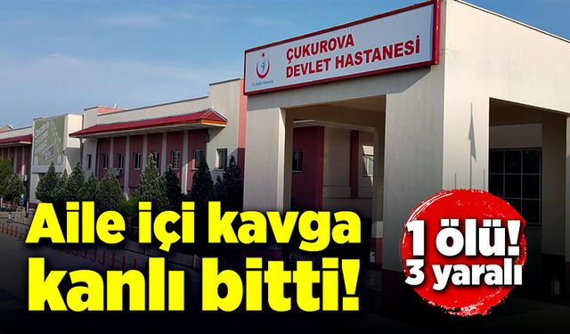 Aile içi kavgada kan döküldü! 1 ölü, 3 yaralı!