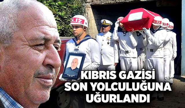 Kıbrıs gazisi son yolculuğuna Çaycuma'da uğurlandı